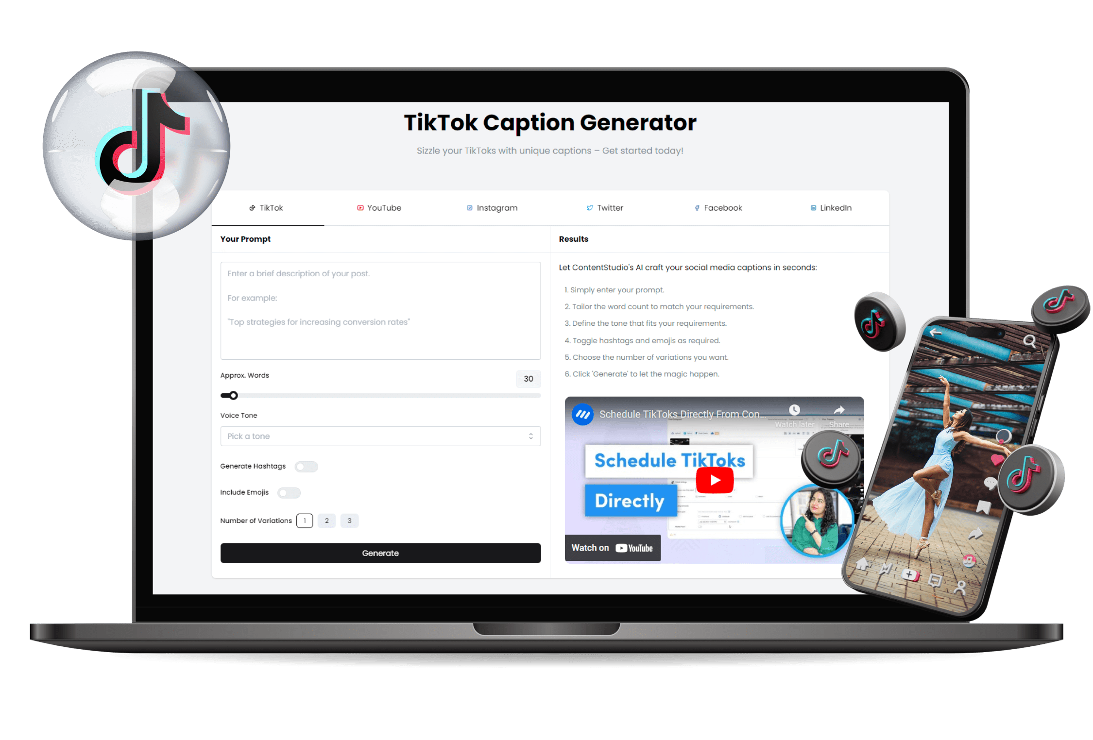 TikTok Caption Generator