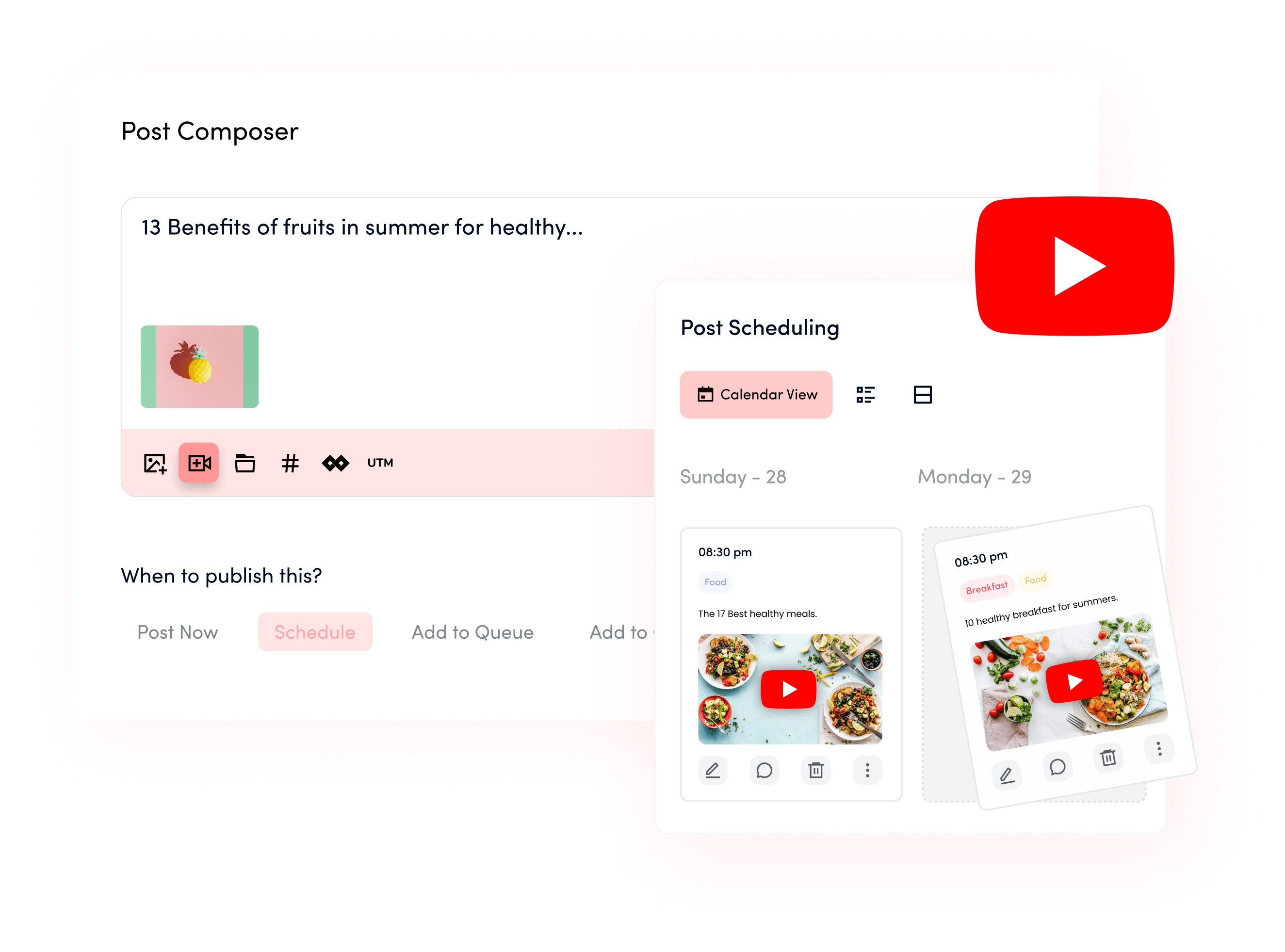 Youtube scheduler