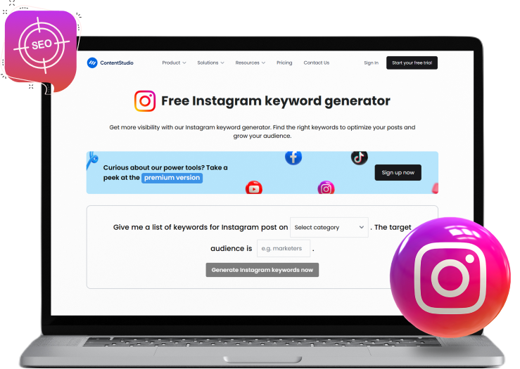 Instagram keyword tool