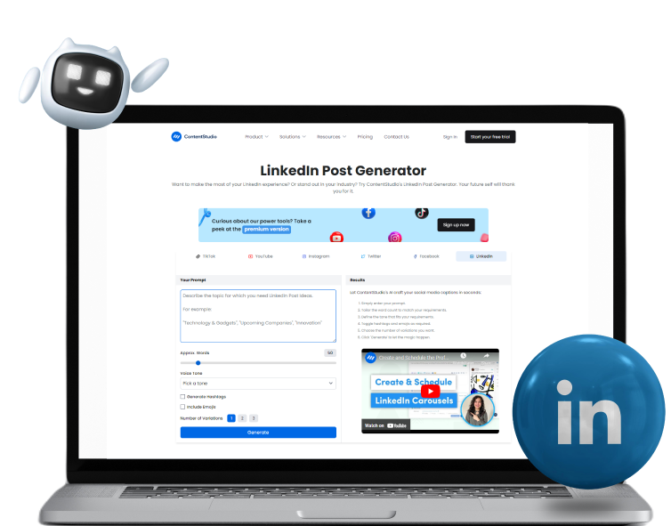 LinkedIn post generator