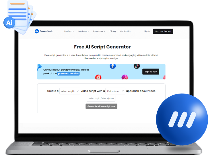 Free script generator