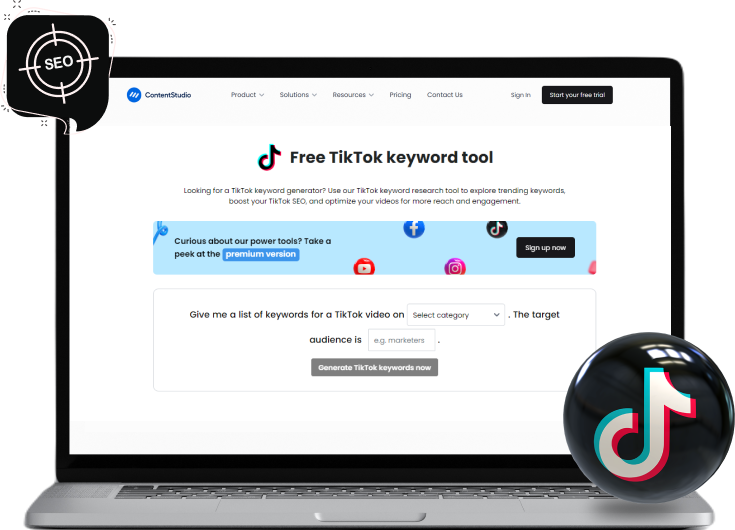 TikTok keyword tool