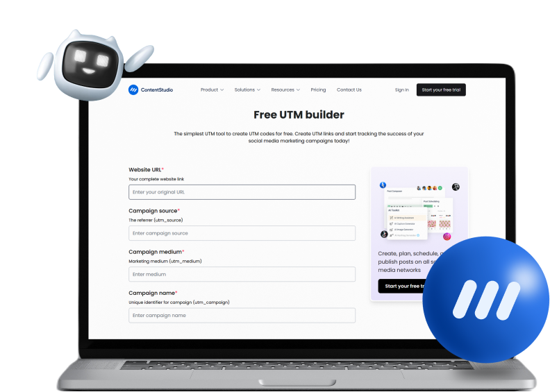 Free UTM builder <br/>tool